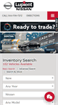 Mobile Screenshot of lupientnissan.com