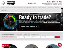 Tablet Screenshot of lupientnissan.com